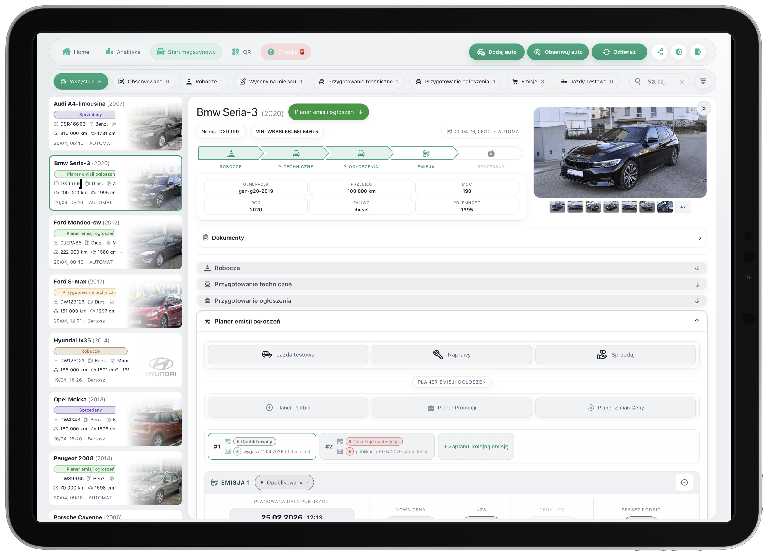 Komis360 na tablecie